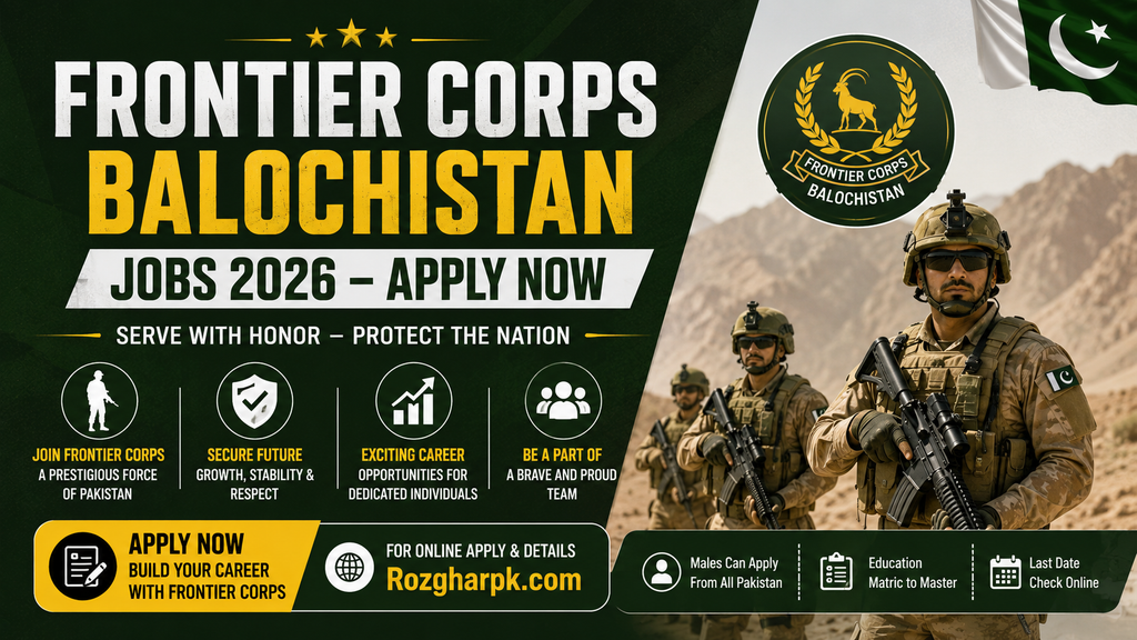 Frontier Corps Balochistan Jobs 2026 – Join FC & Apply Online Today
