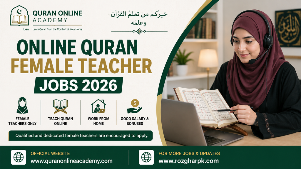 Online Quran Female Teacher Jobs 2026 – Apply Online & Work From Home